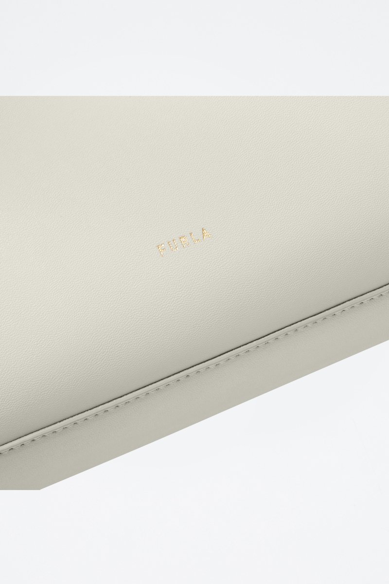 Bolso shopper de piel Meridiana - Tamaño M - Blanco