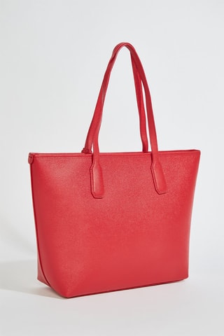 Cabas en cuir Classic - Taille M - Rouge