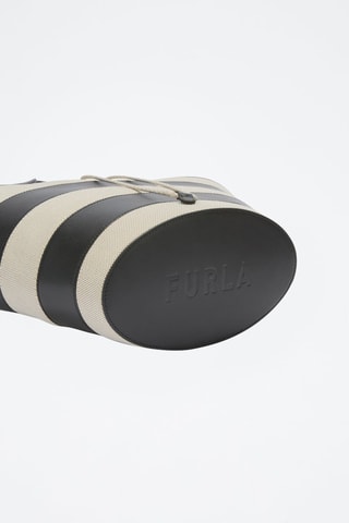 Cabas en cuir Vortice - Taille S - Noir et beige