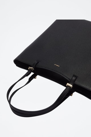 Cabas en cuir Gea - Taille M - Noir