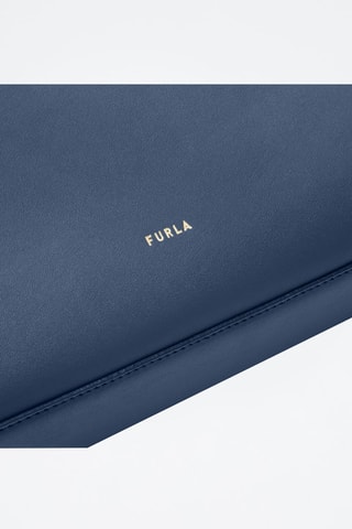 Cabas en cuir Meridiana - Taille L - Bleu marine