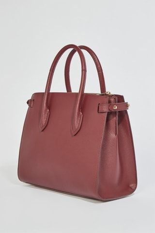 Cabas en cuir Gardenia - Taille S - Bordeaux