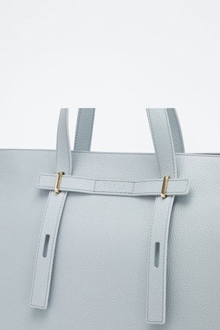 Cabas en cuir Giove XL - Bleu clair