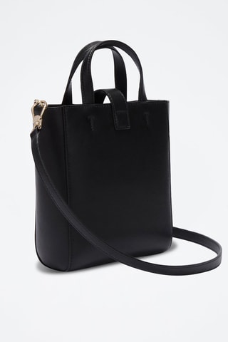 Cabas en cuir Artemis Mini - Noir