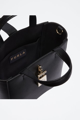 Cabas en cuir Artemis Mini - Noir