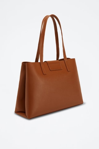 Cabas en cuir de veau - Camel