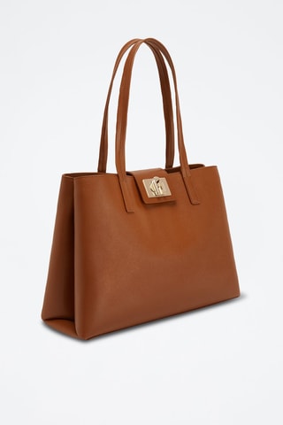 Cabas en cuir de veau - Camel