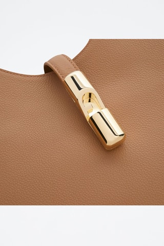 Cabas en cuir de veau - Marron clair