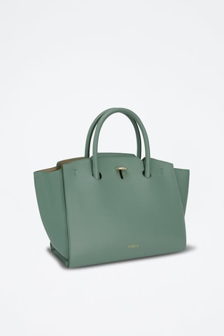 Cabas en cuir Genesi M - Vert