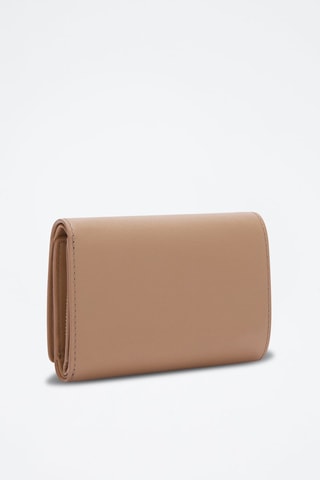 Portefeuille en cuir Nuvola - Taille M - Taupe