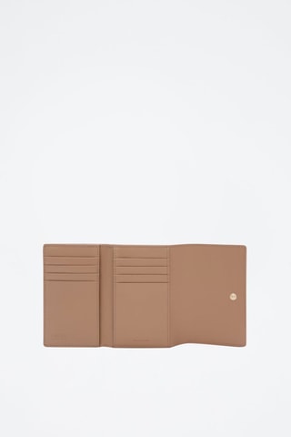 Portefeuille en cuir Nuvola - Taille M - Taupe