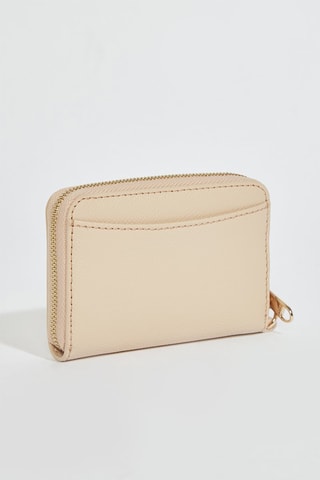 Portefeuille en cuir Gardenia - Taille S - Beige