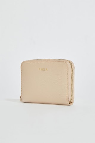 Portefeuille en cuir Gardenia - Taille S - Beige