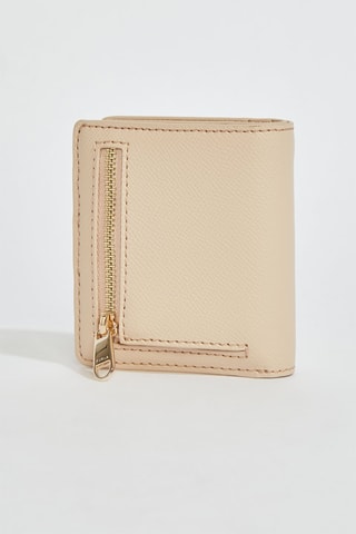 Portefeuille en cuir Gardenia - Taille S - Beige