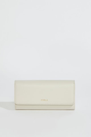 Portefeuille en cuir Gardenia  - Taille L - Blanc