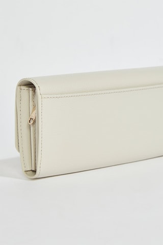 Portefeuille en cuir Gardenia  - Taille L - Blanc