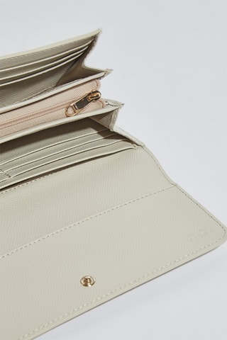 Portefeuille en cuir Gardenia  - Taille L - Blanc