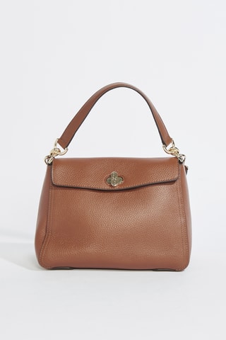 Sac porté épaule en cuir Danae - Marron