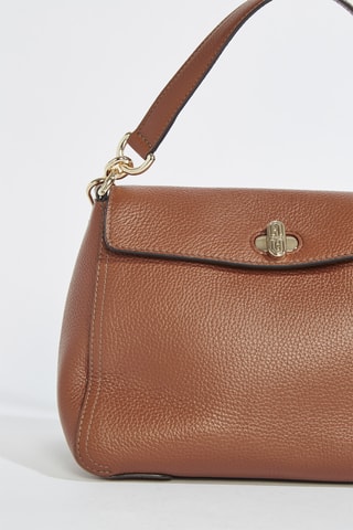 Sac porté épaule en cuir Danae - Marron