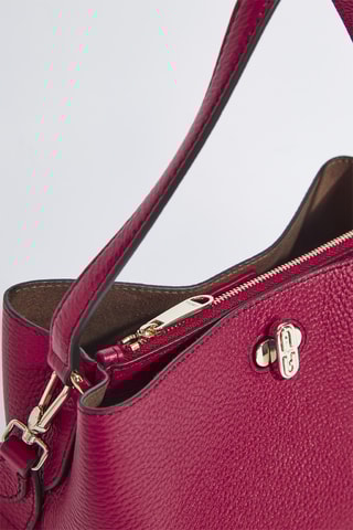 Sac seau en cuir Danae - Rouge