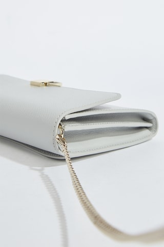 Sac bandoulière en cuir Circe - Gris clair