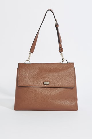 Sac porté épaule en cuir Danae - Marron