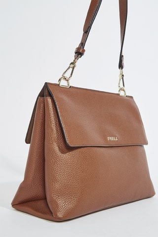 Sac porté épaule en cuir Danae - Marron