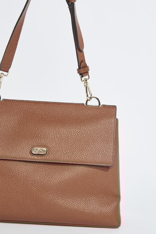 Sac porté épaule en cuir Danae - Marron