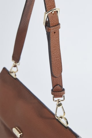 Sac porté épaule en cuir Danae - Marron