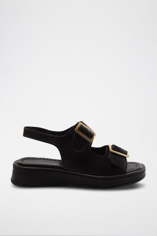 Sandálias com cunha - Preto