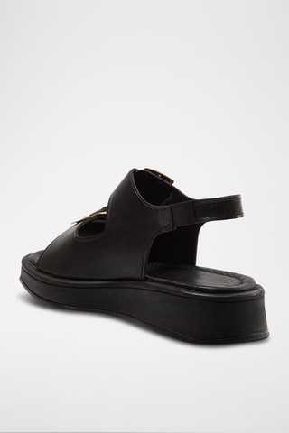 Sandálias com cunha - Preto
