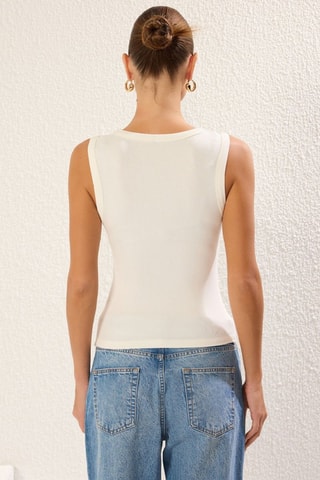 Camisola de alças - Cru