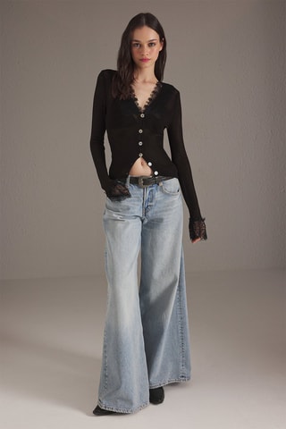 Casaco de malha - Preto