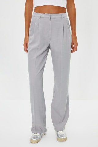 Calças - Cinzento-claro