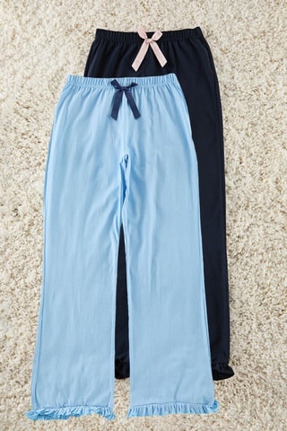 2 calças - Azul-celeste e preto