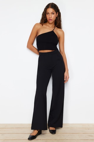 Calças wide legs - Preto