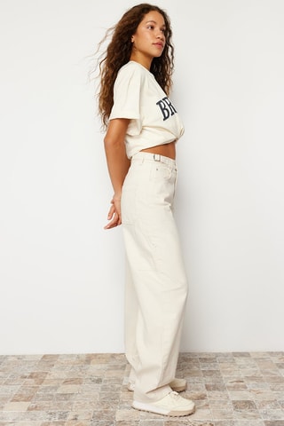 Calças de ganga - Cru