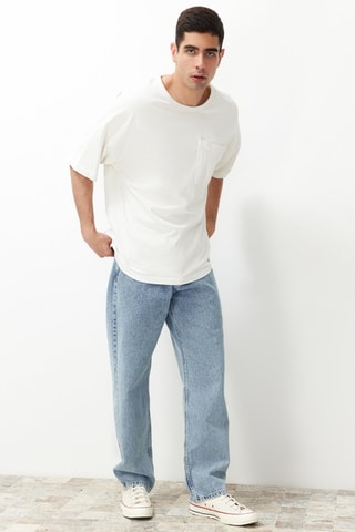 Calças de ganga - Azul-claro