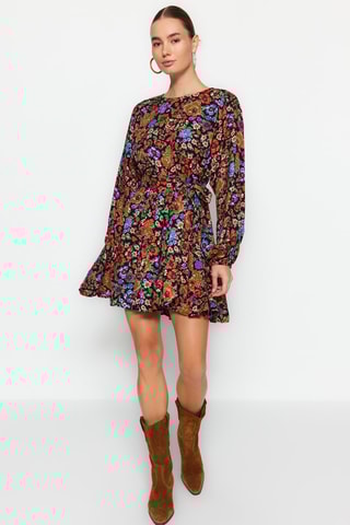 Vestido estilo patinadora - Preto