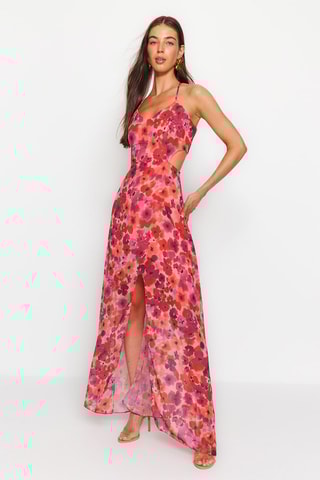 Vestido comprido - Fúcsia