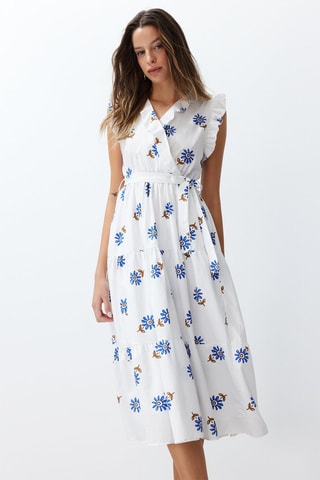 Vestido estilo patinadora - Branco