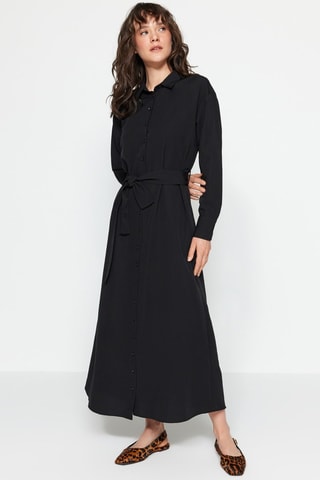 Vestido-camisa - Preto