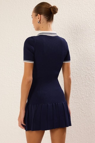 Vestido-polo - Azul-marinho