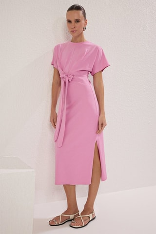 Vestido direito - Rosa