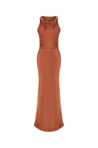 Vestido comprido - Castanho