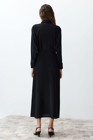 Vestido-camisa - Azul-marinho