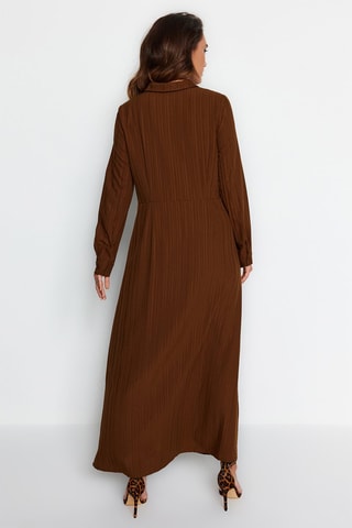 Vestido comprido - Castanho