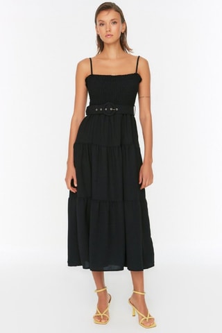 Vestido médio - Preto