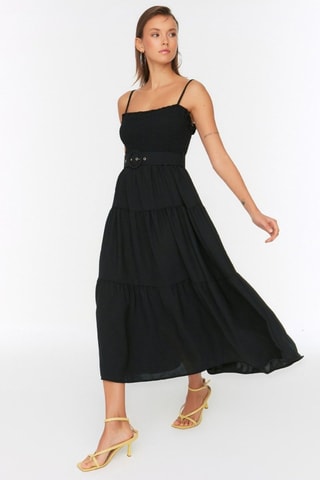 Vestido médio - Preto