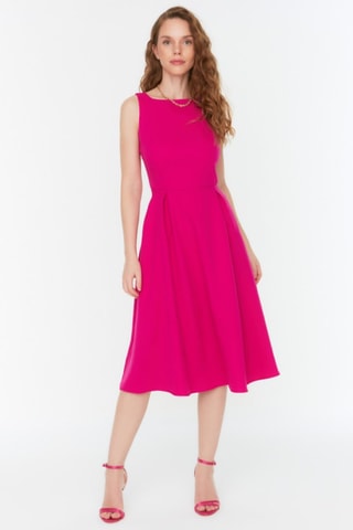 Vestido midi - Fúcsia